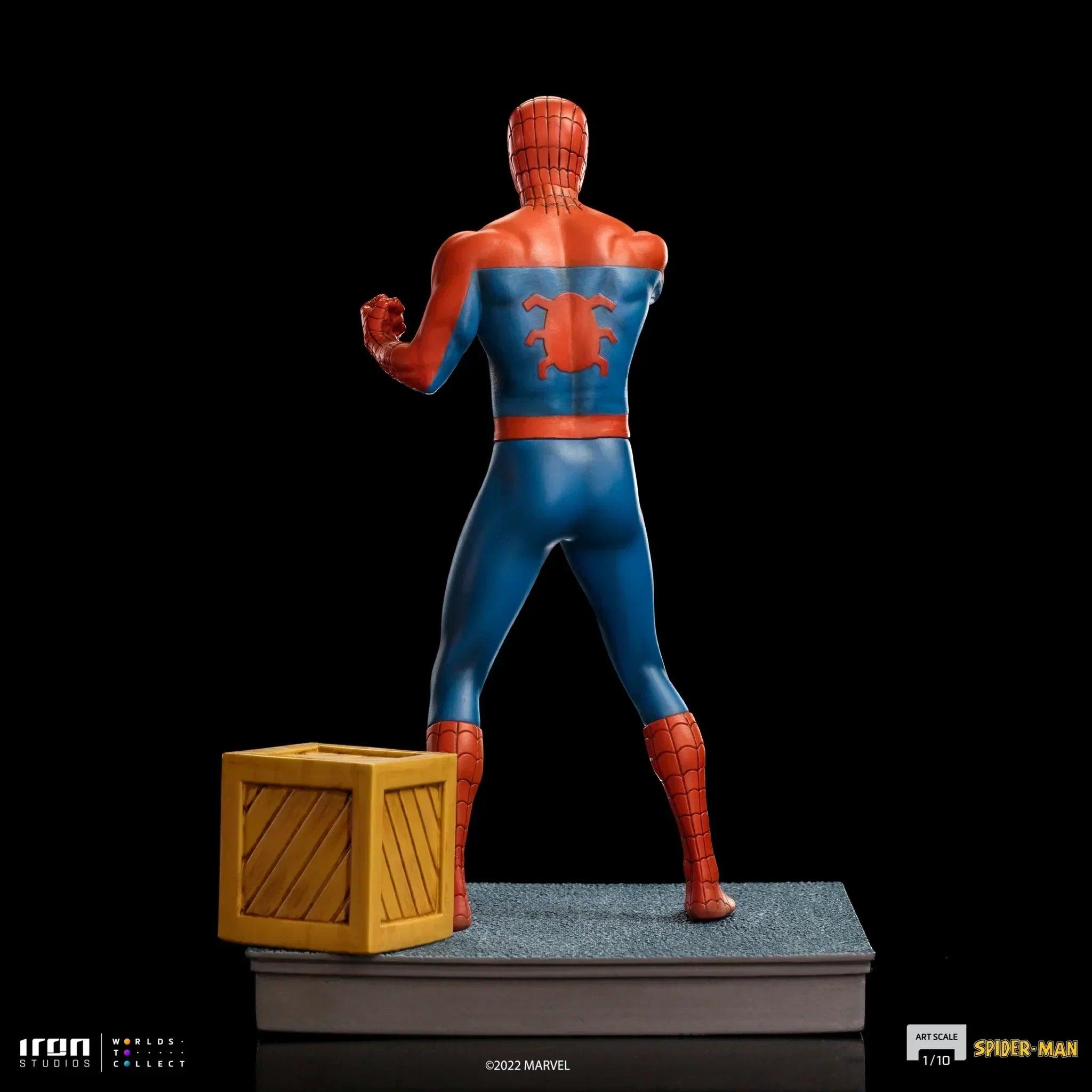 Iron Studios Spider-Man 60s Animated Series BDS Art Scale 1/10 Statue - Collectible Marvel Superhero Figure for Display & Home Decor