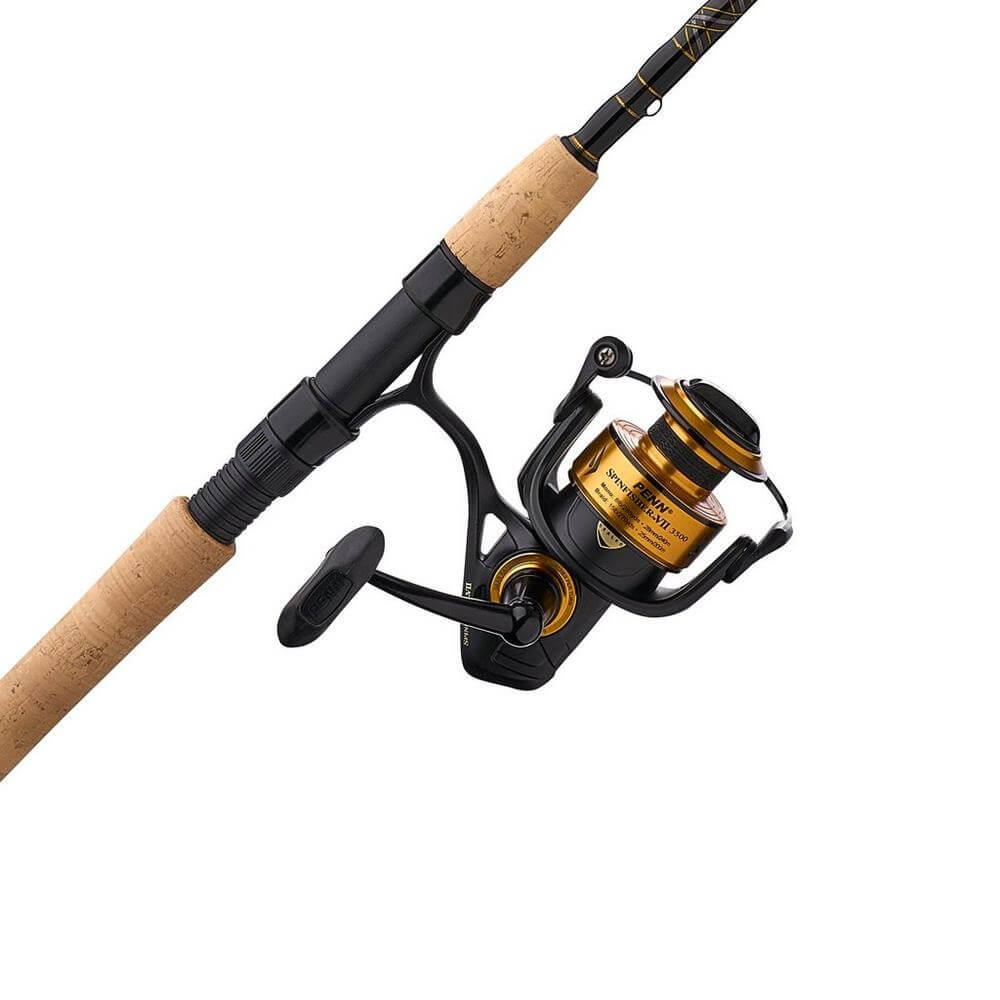 Penn Spinfisher VII Spinning Fishing Rod and Reel Combo - Saltwater & Freshwater Fishing Gear for Surf, Pier, and Boat Angling