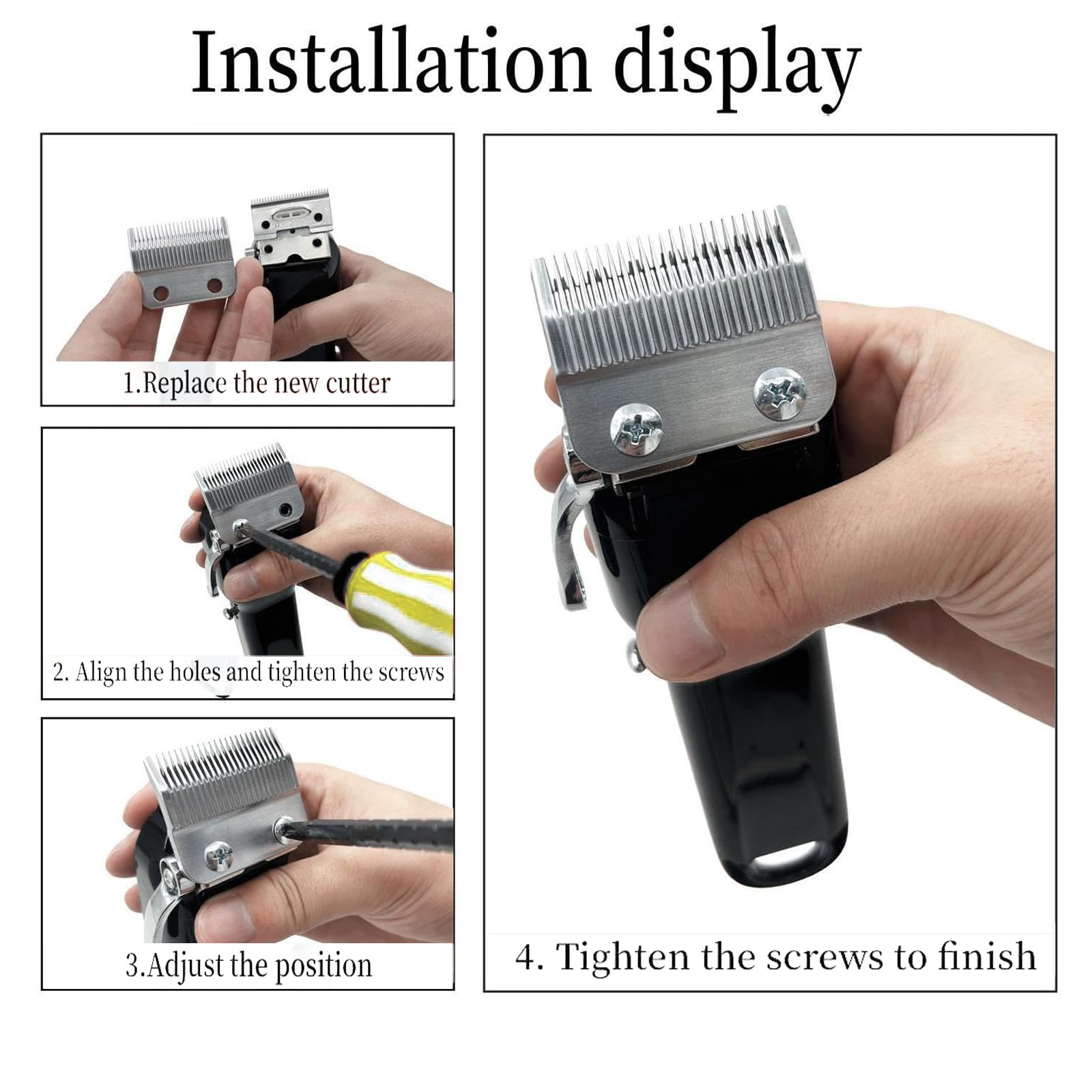 1 Pcs Wahl Clipper Replacement Blade - Compatible with Wahl 2 Hole Clipper Blades - Professional Hair Cutting & Grooming Tool for Barbers & Home Use