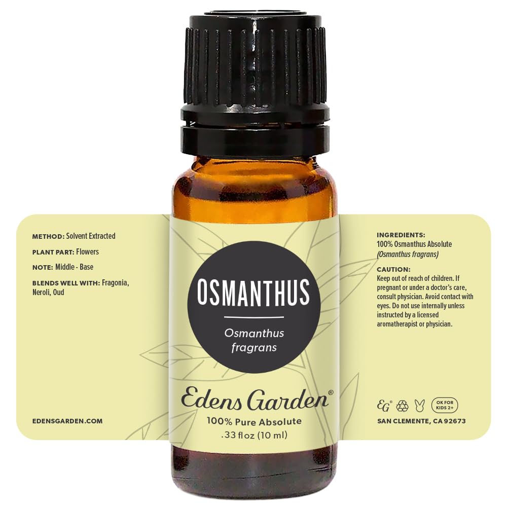 Edens Garden 100% Pure Osmanthus Essential Oil - Premium Grade, Undiluted & Natural for Aromatherapy, Diffusers, Skin Care, Hair Treatment (10ml / 0.33 fl oz) | Perfect for Relaxation, Massage & Home Fragrance