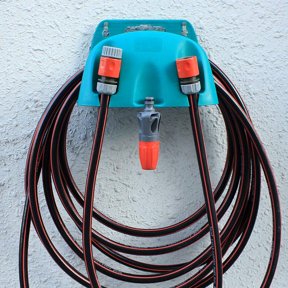 Serlium Wall Mounted Garden Hose Holder - ABS Material Hose Reel Storage Bracket for Outdoor Watering, Yard Maintenance & Garage Organization