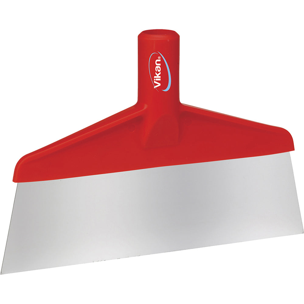 10 Pack Vikan Stainless Steel Heavy Duty Floor Scraper - Rustproof Commercial Grade Cleaning Tool for Tile, Concrete & Hardwood Floors - Perfect for Kitchen, Garage & Workshop Cleaning