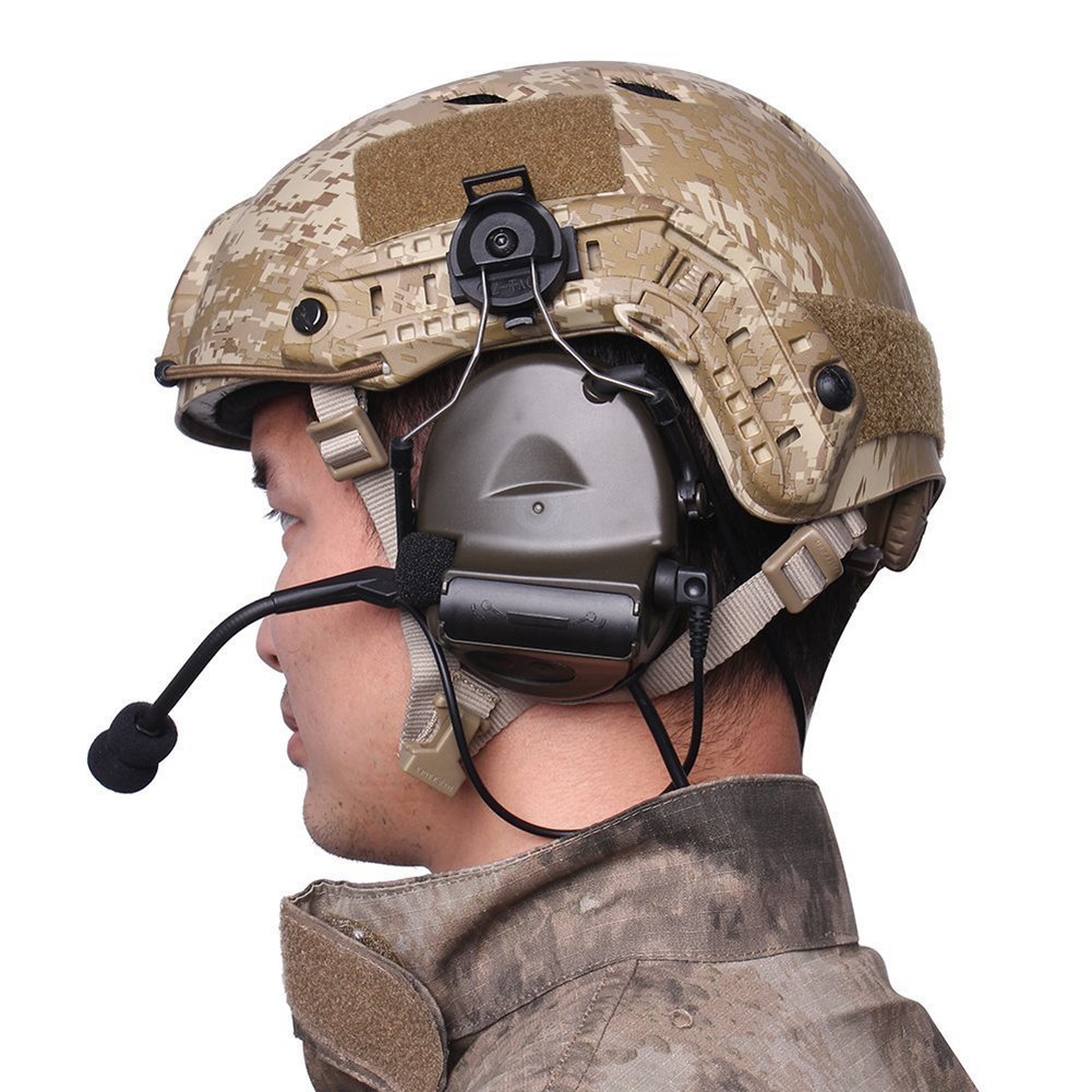 Tactical Helmet ARC Rail Adapter - Headset Mount Bracket for Military & Airsoft Helmets - Compatible with Headphones & Communication Devices - Perfect for Tactical Missions, Shooting Ranges & Outdoor Adventures