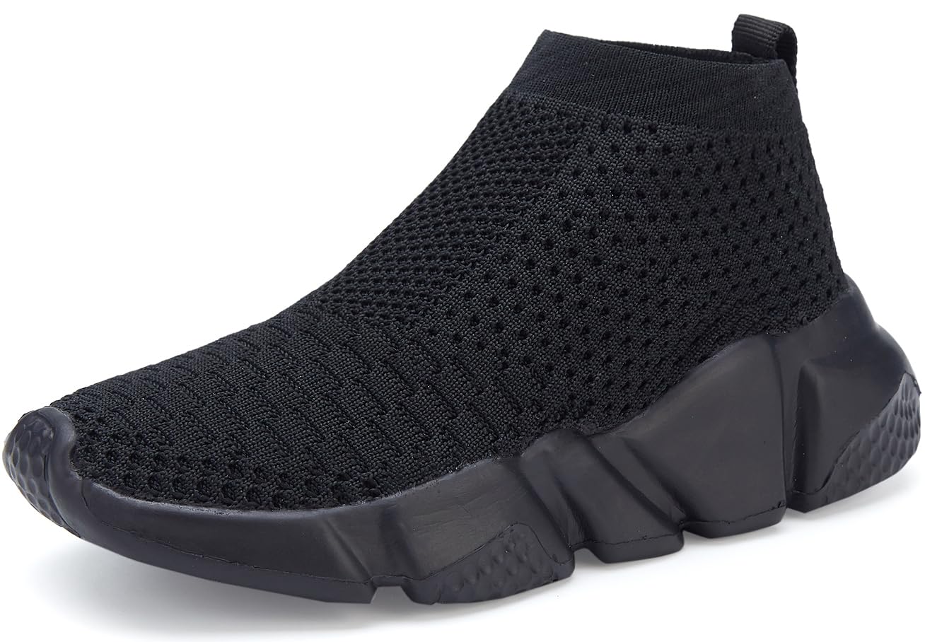 **Santiro Boys & Girls Breathable Knit Slip-On Socks Shoes - Lightweight & Comfortable for School, Play & Everyday Wear**