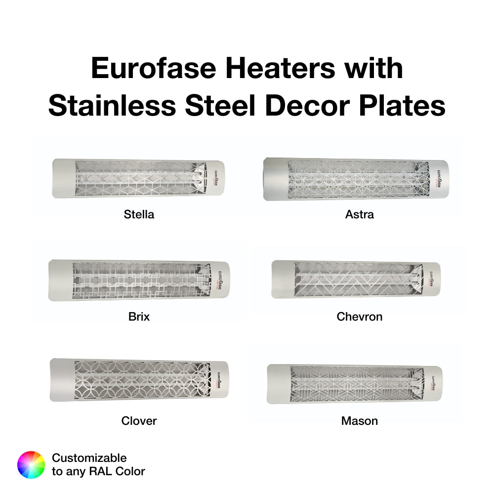 Eurofase 1500W 39 Inch Single Element Electric Heater - High Efficiency Indoor Space Heater for Home, Office, and Garage Use