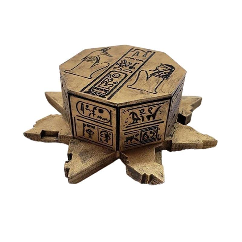 Vintage Book of Hamunaptra 3D Decorative Book Box - Ancient Egyptian Mummy Prop, Book of The Dead Resin Collectible for Home Office Bookshelf Decor | Perfect for Halloween Decorations, Movie Props, and Egypt-Themed Gift Ideas
