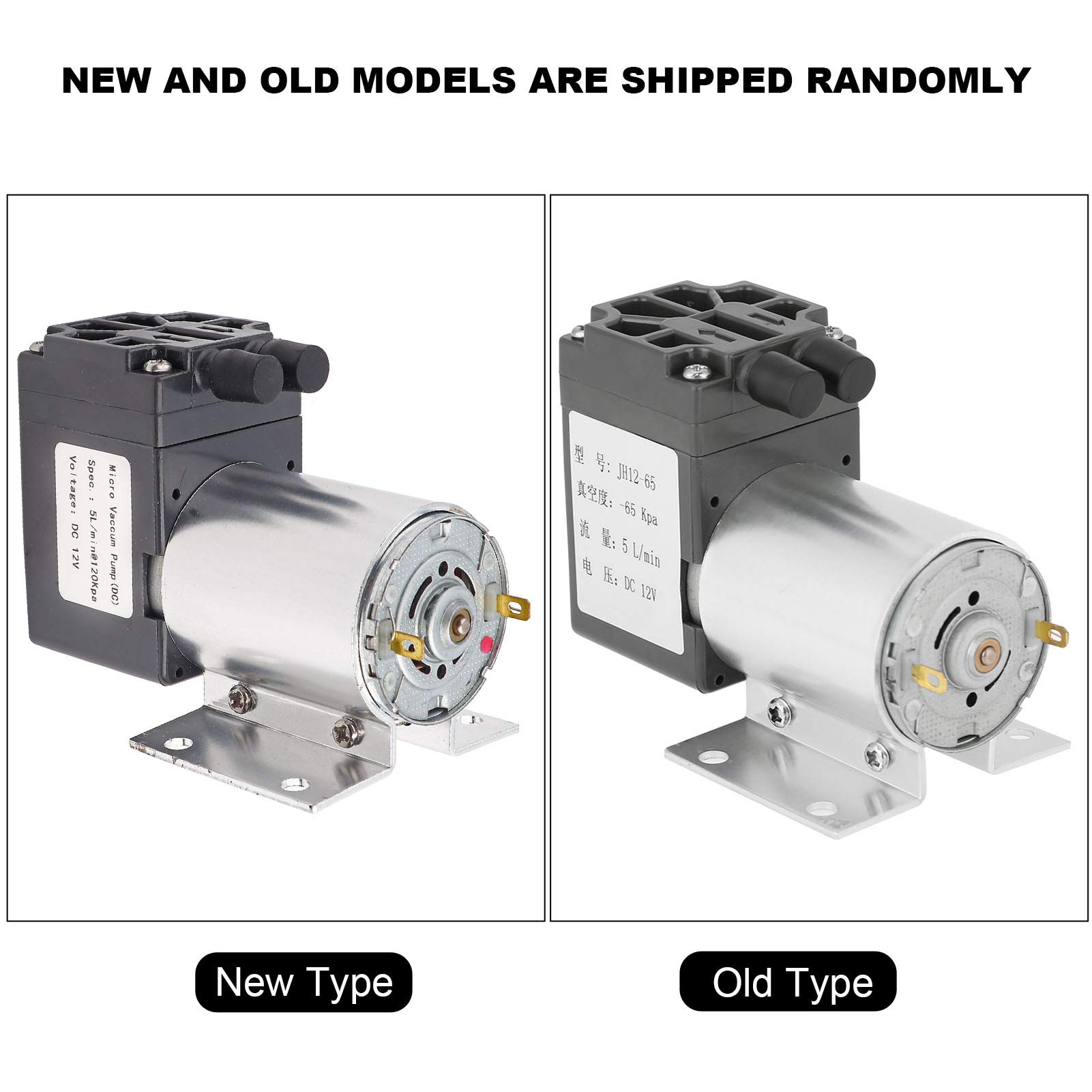 Walfront 12V Mini Vacuum Pump - 120kPa Diaphragm Air Compressor, 5L/min Flow Rate with Holder | Perfect for Gas Analysis, Laboratory Sampling & Medical Device Applications