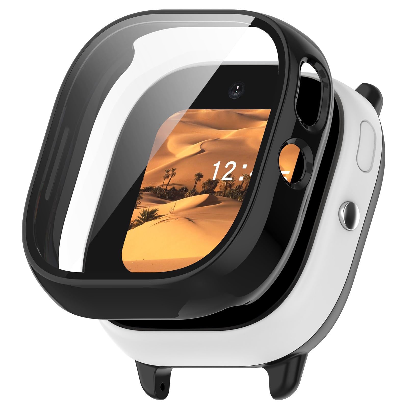 Hard PC Case for Verizon Gizmo Watch Disney - Full Coverage Protective Shell (Black) | Kids Outdoor Protection