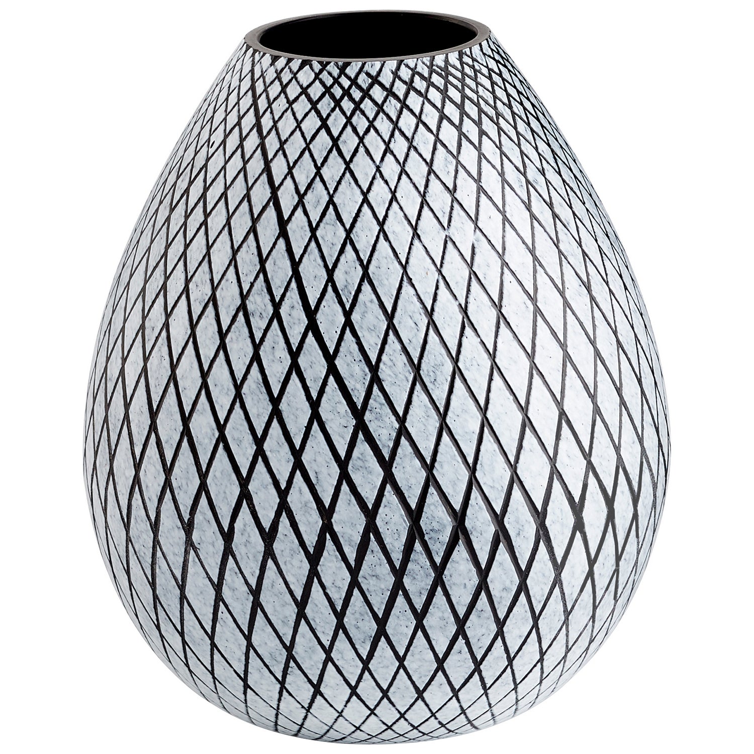 Cyan Design 11094 Bozeman Frosted Grey Medium Vase - Elegant Home Decor for Living Room, Dining Table & Wedding Centerpieces