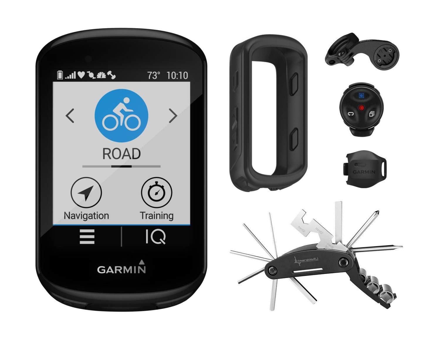 Garmin Edge 830 GPS Bike Computer with Wearable4U Cycling Multi Tool - Premium Cycling GPS for Road & Mountain Bikes - Track Speed, Distance & Routes - Perfect for Training & Outdoor Adventures