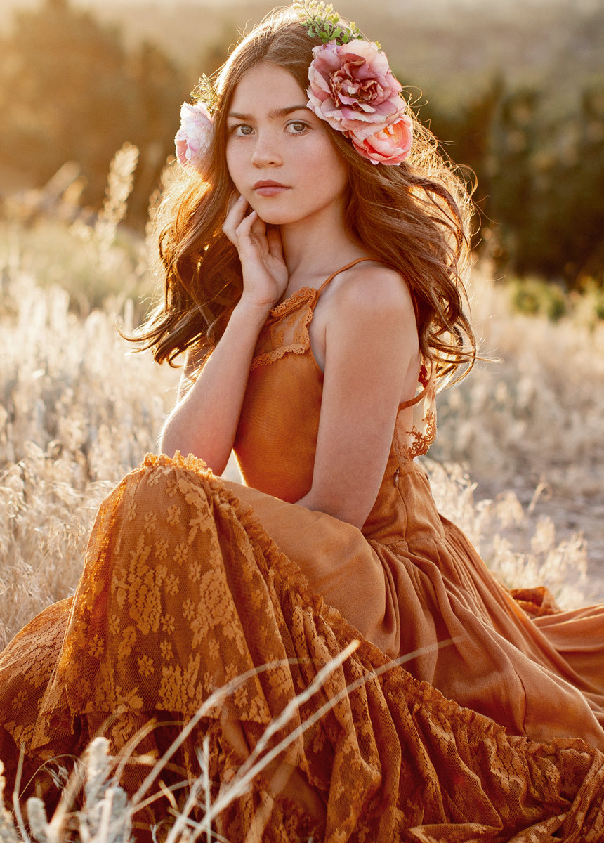 Catrin Dress in Marigold - Flowy Summer Maxi Dress for Women | Perfect for Beach Vacations, Date Nights & Boho Chic Outfits