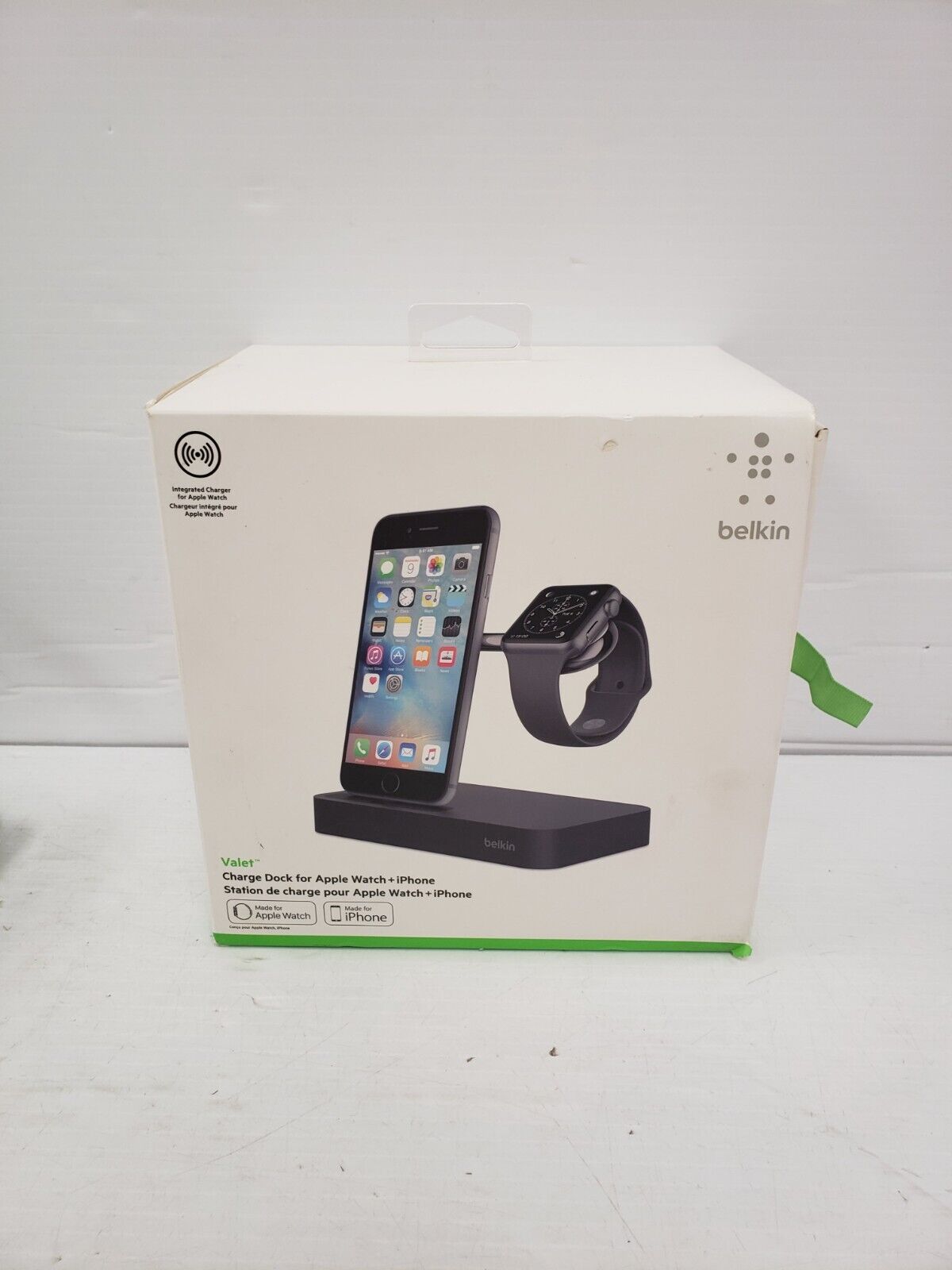 Belkin F8J183 3-in-1 Wireless Charging Dock for iPhone, Apple Watch & AirPods - Fast Charging Station for Home, Office & Travel
