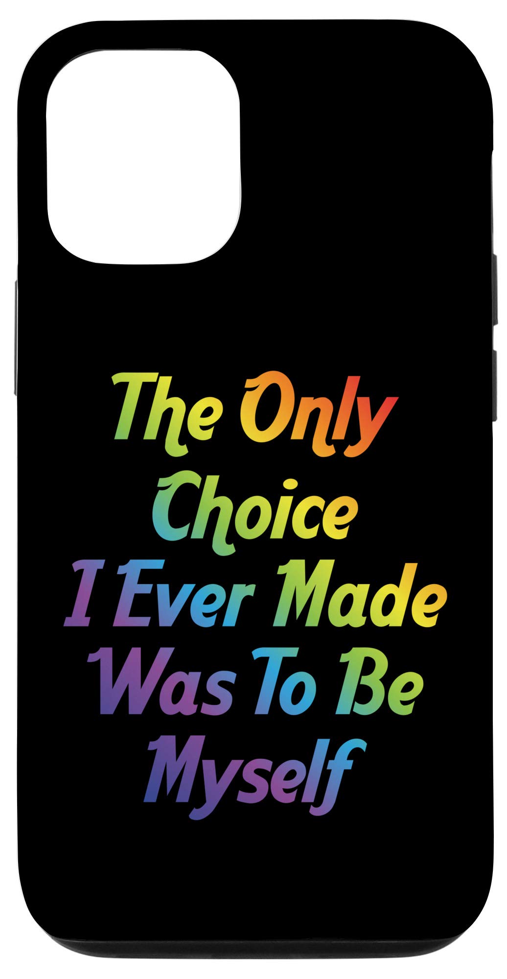 iPhone 12/12 Pro LGBT Rainbow Pride Case - Gay Lesbian Bisexual Transgender Phone Cover - Show Your Pride at Parades, Festivals & LGBTQ+ Events