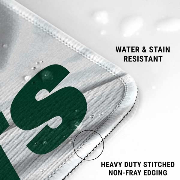 Skinit Extra Large Gaming Mouse Pad - Officially Licensed NFL New York Jets Design with Stitched Edges, Waterproof, Non-Slip Rubber Base - Perfect Desk Mat for Keyboard & Mouse - Ideal for Gaming, Office Work, and Home Computer Setup