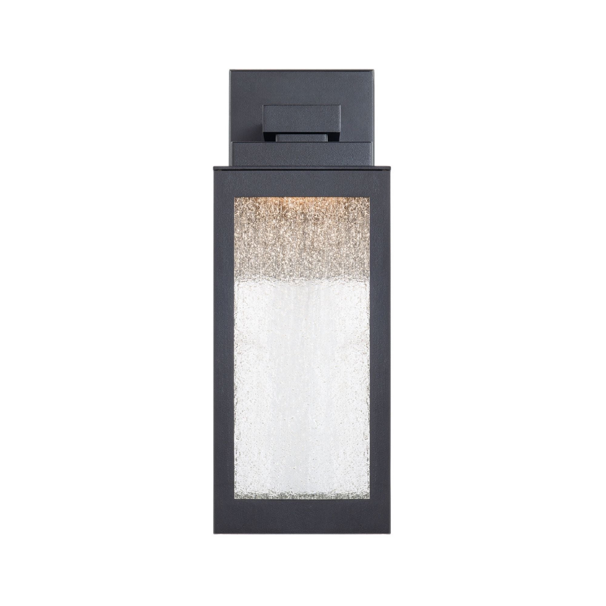 AMHERST 14 Inch LED Outdoor Wall Lantern - 3000K Warm White Light - Weatherproof Black Finish - Perfect for Porch, Patio, and Garden Lighting