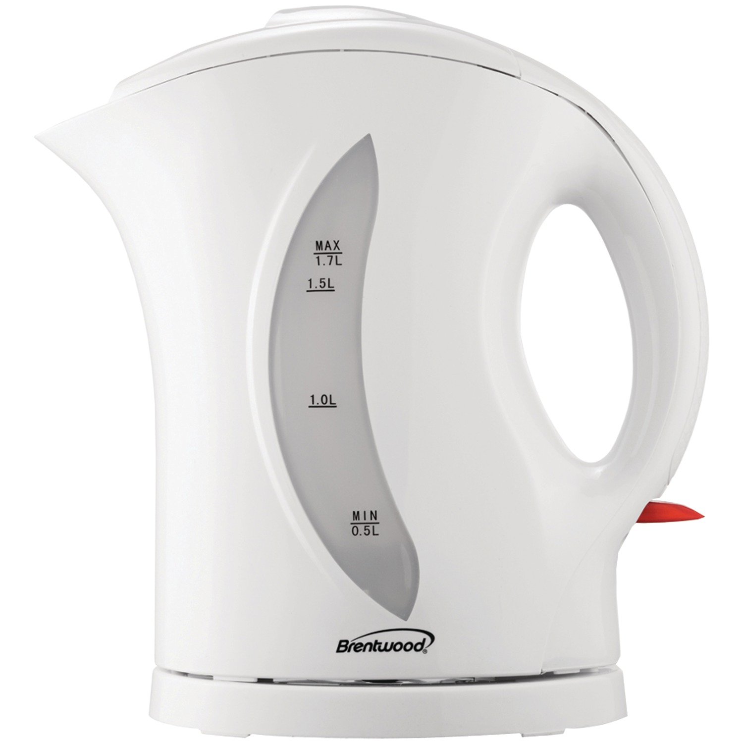 Brentwood KT-1617 1.7L Cordless Electric Kettle - Fast Boiling, Auto Shut-Off, White - Perfect for Tea, Coffee & Instant Meals in Home or Office