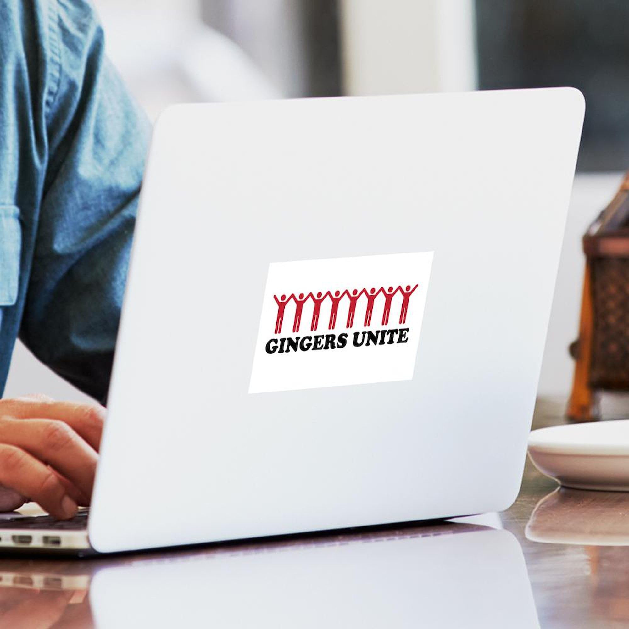 Gingersunite Car Sticker Decal - Durable Bumper Sticker for Cars & Laptops