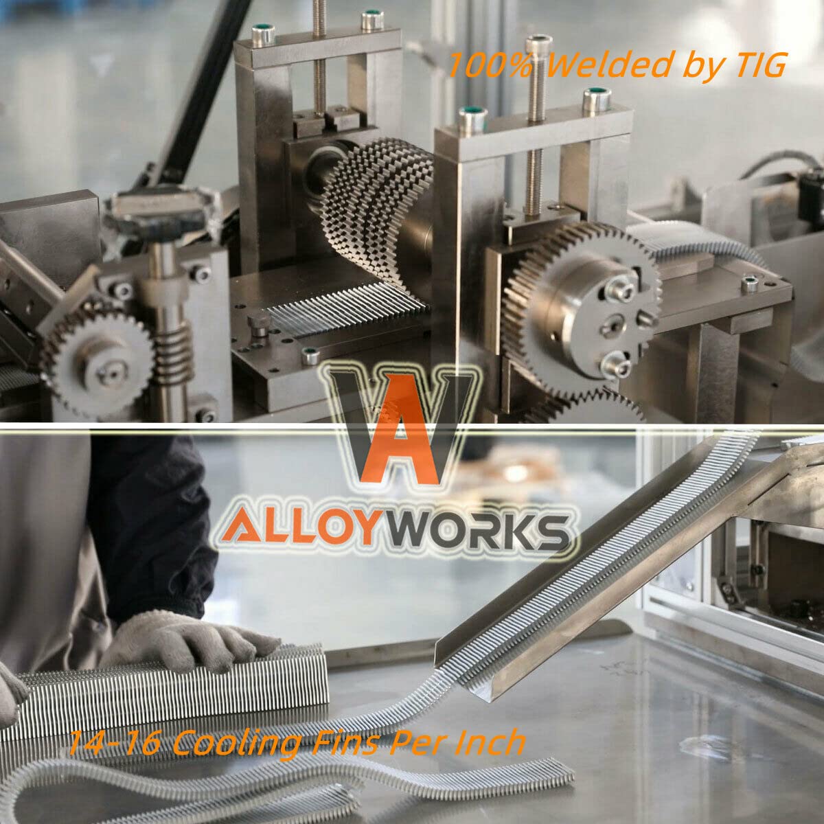ALLOYWORKS 4 Row Radiator with Shroud & Dual 12