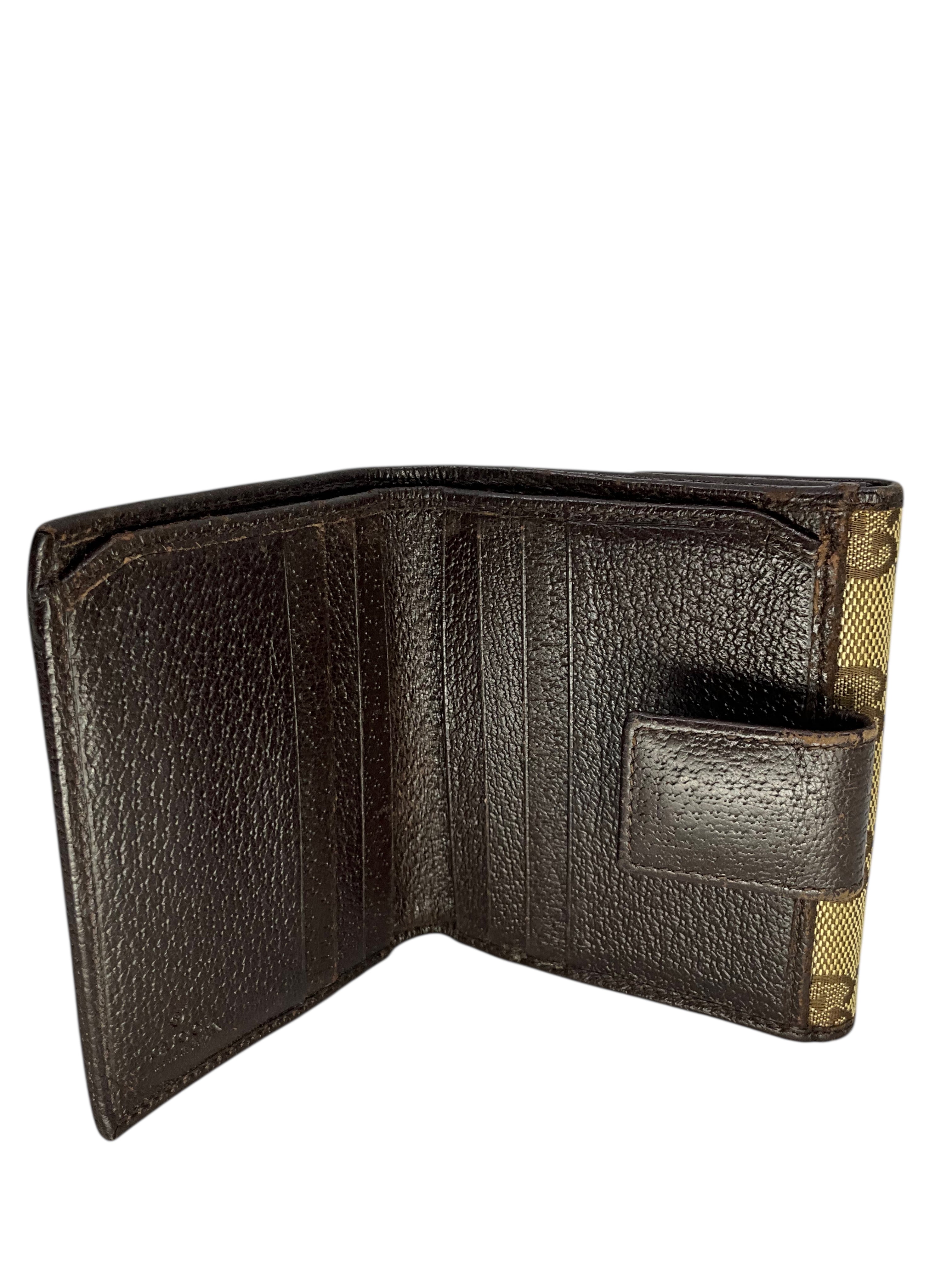 GUCCI GG Monogram Canvas Snap Wallet for Women & Men - Luxury Designer Bifold Wallet with Card Slots & Snap Closure - Perfect for Everyday Use, Travel & Gifting