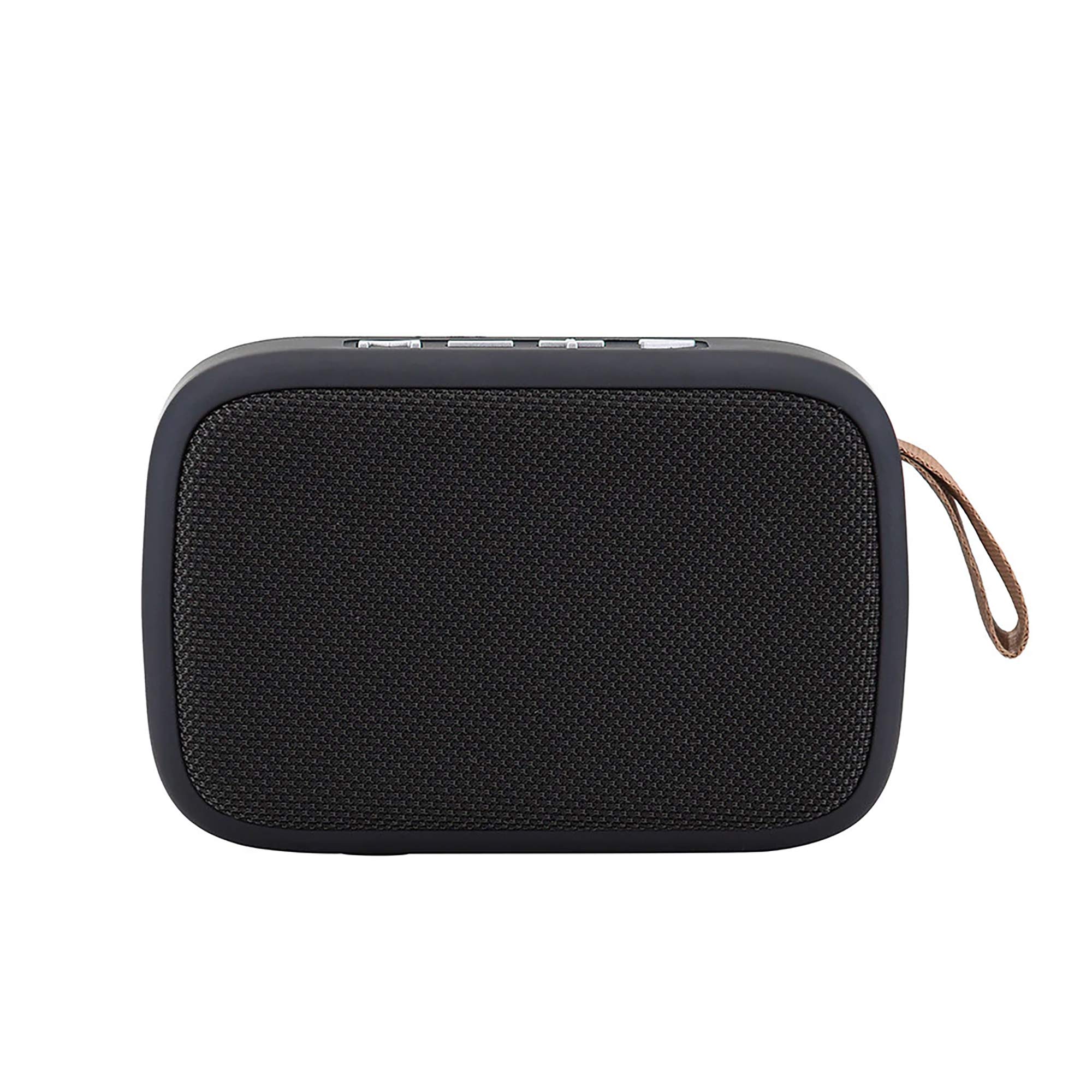 Portable Bluetooth Speaker Compatible with LG E420 - 3W Output, 6H Playtime, Fabric Design for Indoor, Outdoor & Travel Use (Black) - Perfect for Home, Beach, Camping & Parties