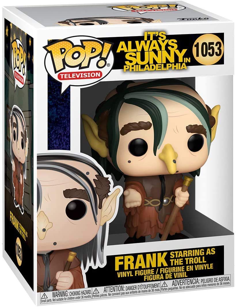 Funko Pop! Vinyl Figure - Always Sunny in Philadelphia Frank as Troll (3.75 inches, Multicolor) with Compatible Pop Box Protector Case | Collectible TV Show Merchandise for Display & Protection