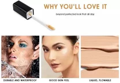 Long-Lasting Liquid Makeup Foundation - Oil-Free & Smudge-Proof for All-Day Wear | Perfect for Work, Parties & Special Events