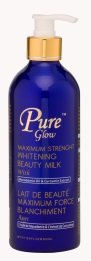 Pure Glow Maximum Strength Whitening Body Lotion - Skin Brightening & Hydrating Milk for Face & Body - Perfect for Daily Skincare Routine & Dark Spot Treatment