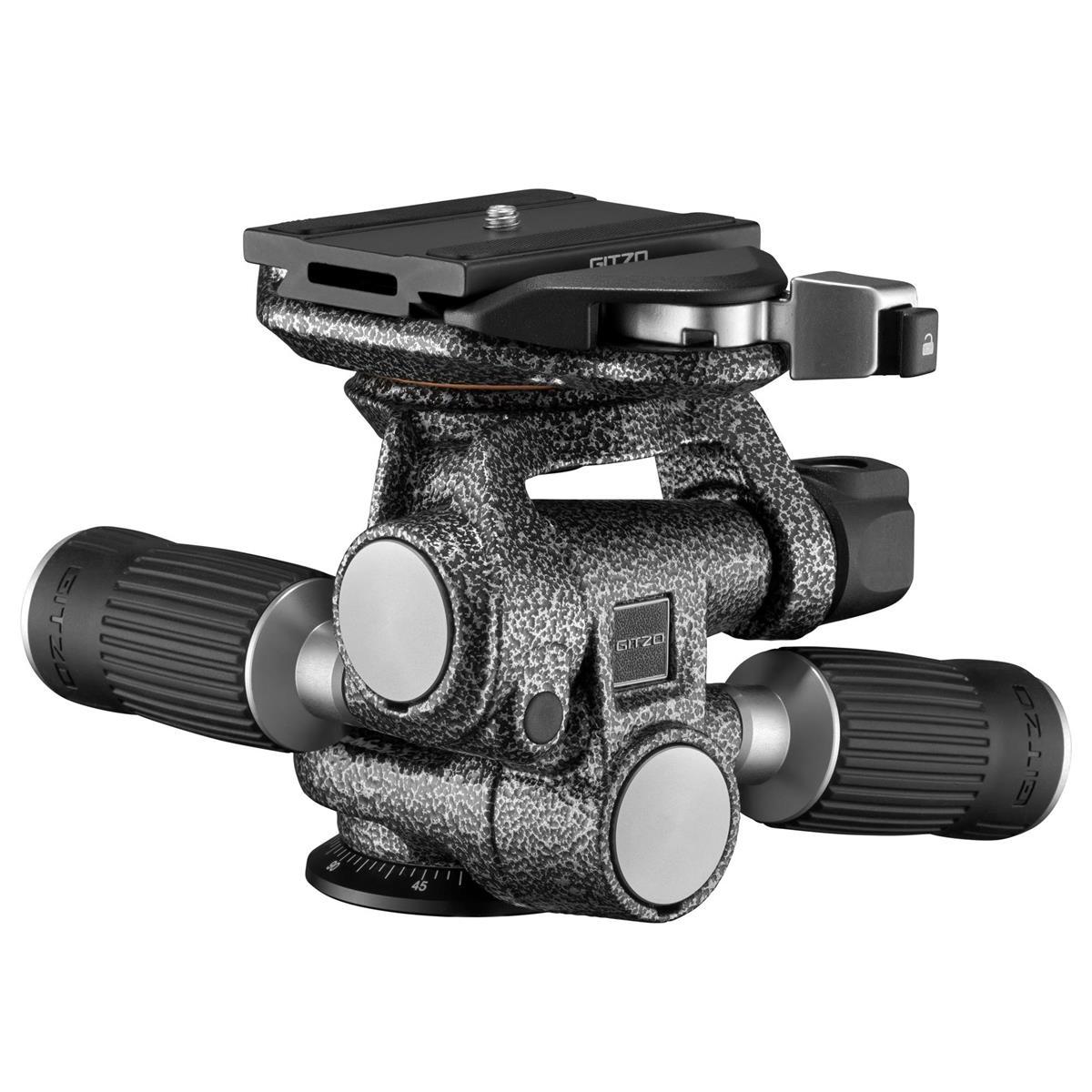 Gitzo GHF3W Professional 3-Way Fluid Video Tripod Head - Smooth Pan & Tilt for DSLR & Camcorders - Perfect for Filmmaking, Photography & Live Streaming