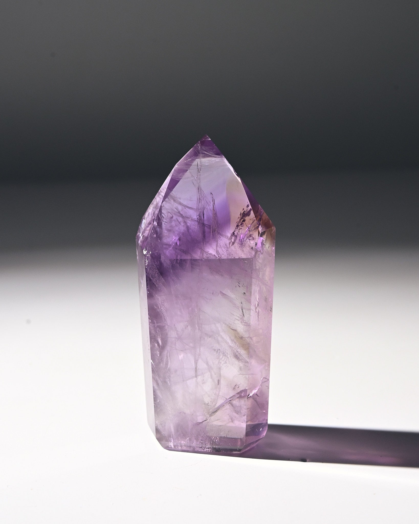 2.5 Inch Natural Amethyst Phantom Tower - Healing Crystal for Meditation, Reiki, and Home Decor | Spiritual Energy Stone for Chakra Balancing & Positive Vibes