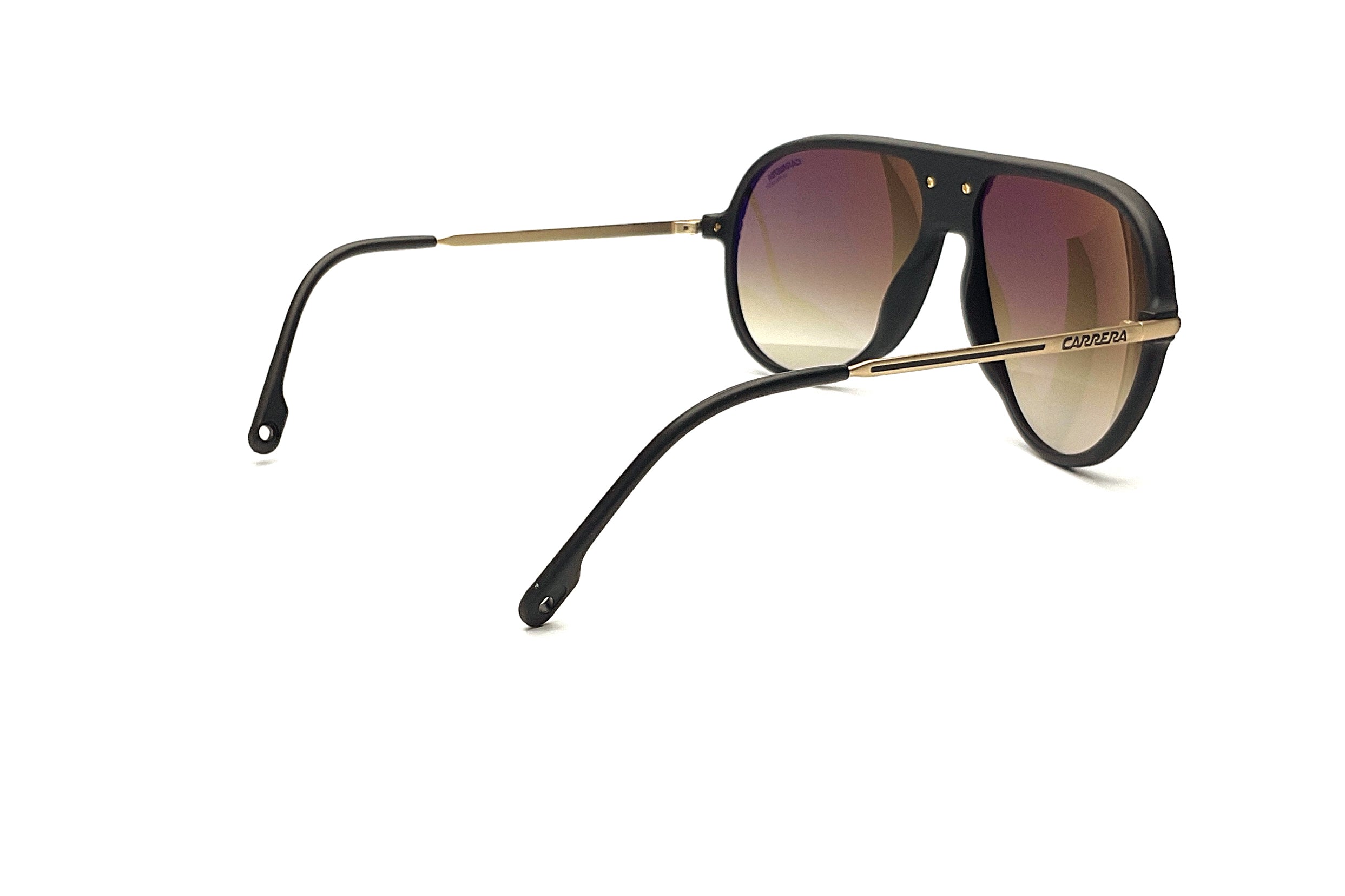 Carrera C Sport 06 Sunglasses Matte Black Gold - Polarized UV Protection Sports Sunglasses for Running Cycling Driving & Outdoor Activities