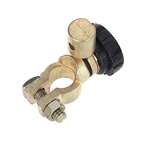 Universal Battery Terminal Quick Disconnect Switch - Heavy Duty Cut-Off for Car, Truck, RV & Marine Vehicles - Black Battery Accessory (Perfect for Emergency Power Cutoff & Winter Storage)