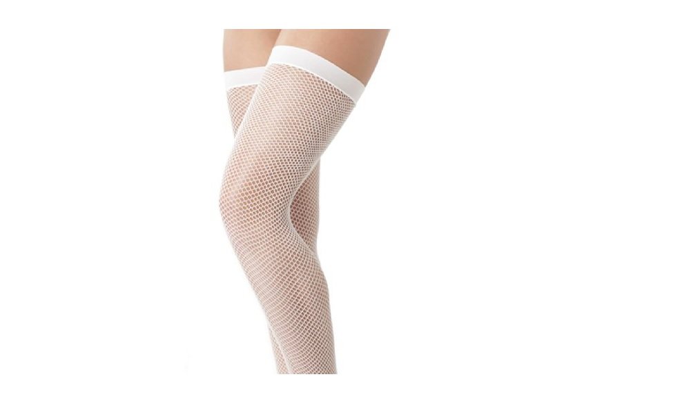 Mytoptrendz® White Fishnet Stockings - One Size Fits Most (18-24