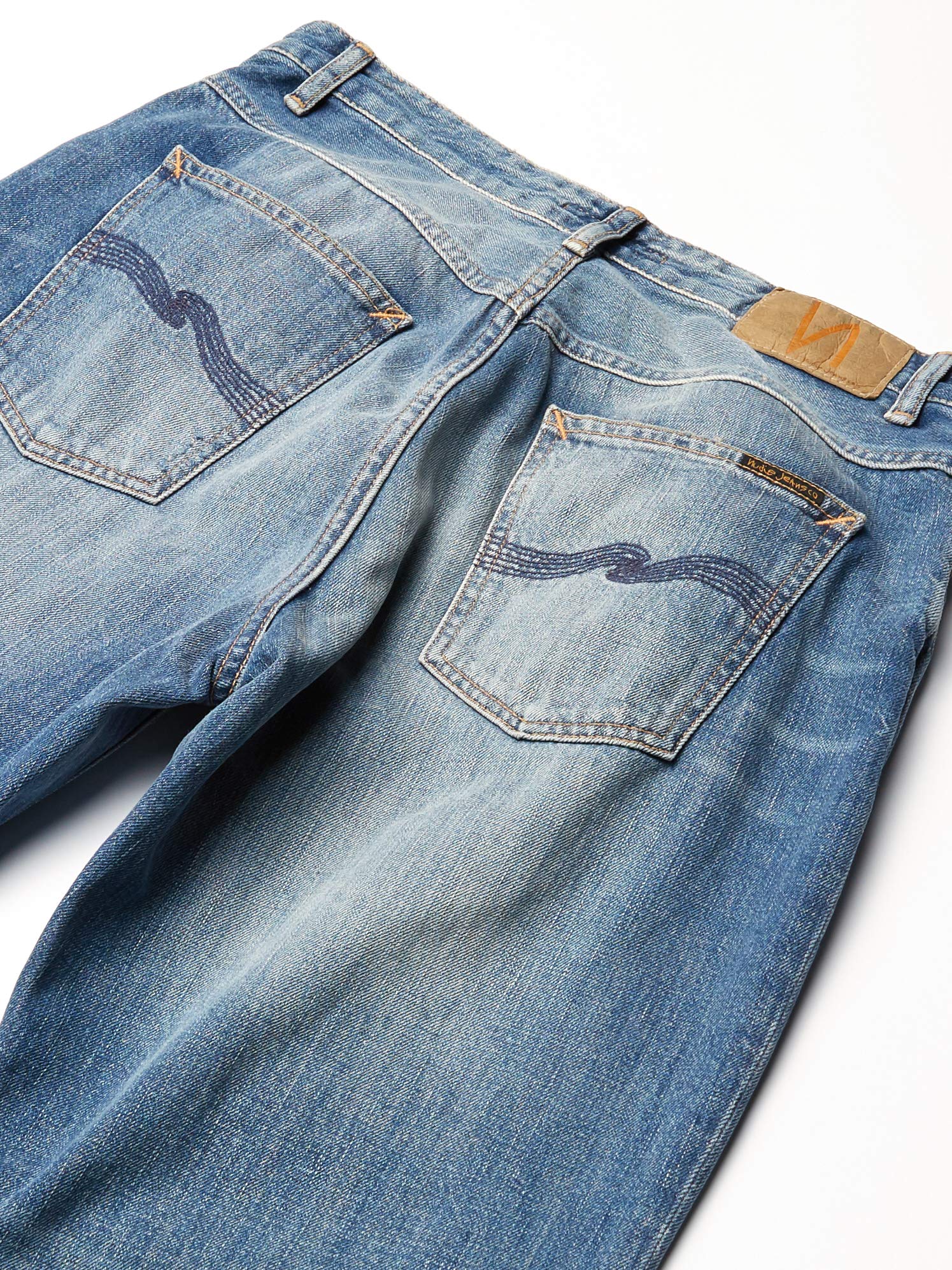Nudie Jeans Women's Breezy Britt Ventura Worn - Vintage Style High Waist Distressed Denim for Casual Outfits & Streetwear Fashion