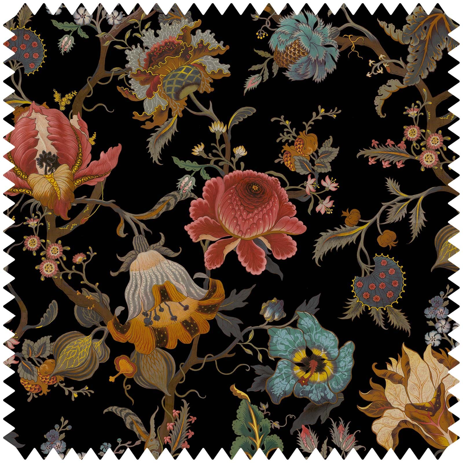 ARTEMIS Premium Velvet Fabric Swatch - Luxurious Black Velvet Sample for Upholstery, Clothing & Home Decor