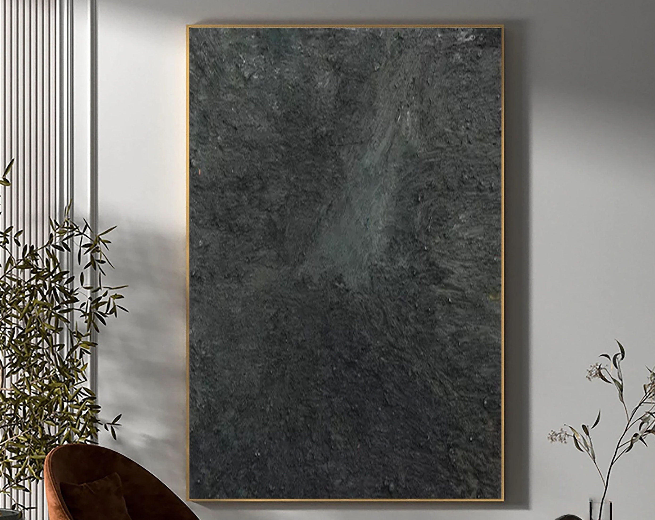Minimalist Zen Canvas Painting #MZ040 - Abstract Wall Art for Meditation Room, Yoga Studio & Home Decor