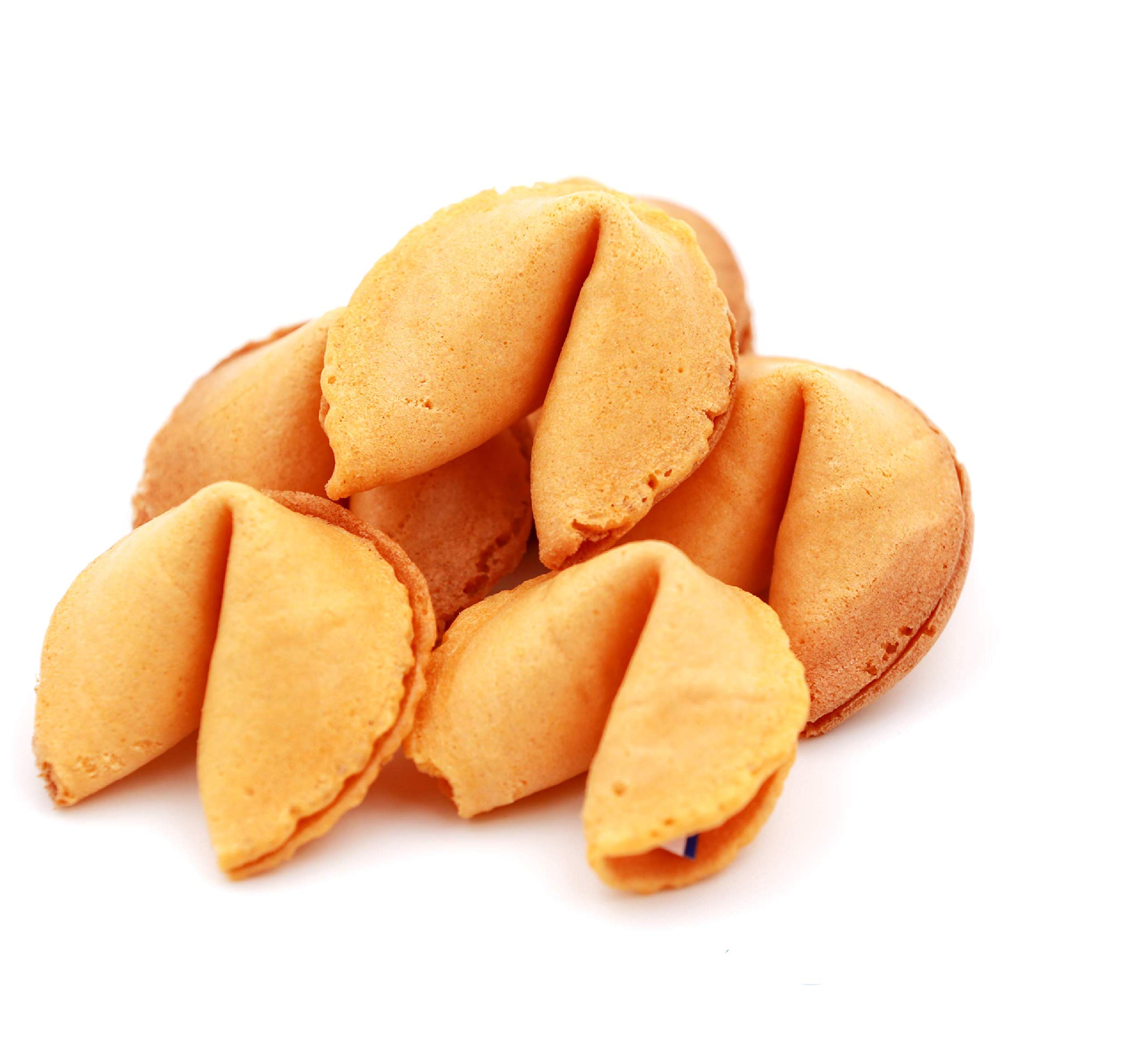 Premium Fortune Cookies 100Pk | Individually Wrapped Bulk Fortune Cookies | Fresh Baked Chinese Fortune Cookie Rounds | USA Made | Perfect for Chinese New Year Celebrations, Party Favors & Dessert Displays