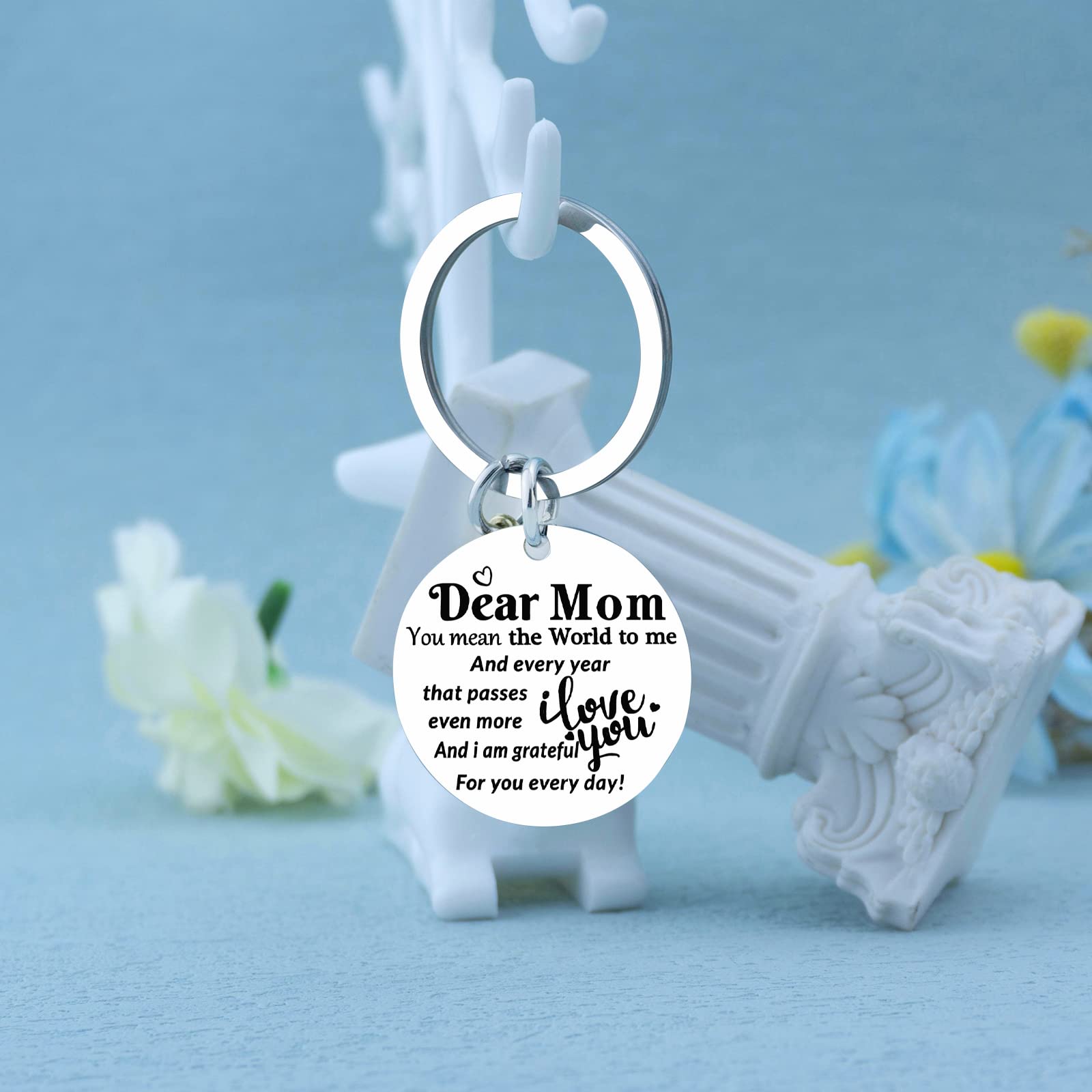 igvean Personalized Mother's Day Gifts for Mom - Custom Keychain Jewelry Accessories from Daughter - Christmas & Birthday Present Ideas - Perfect for Special Occasions & Daily Wear