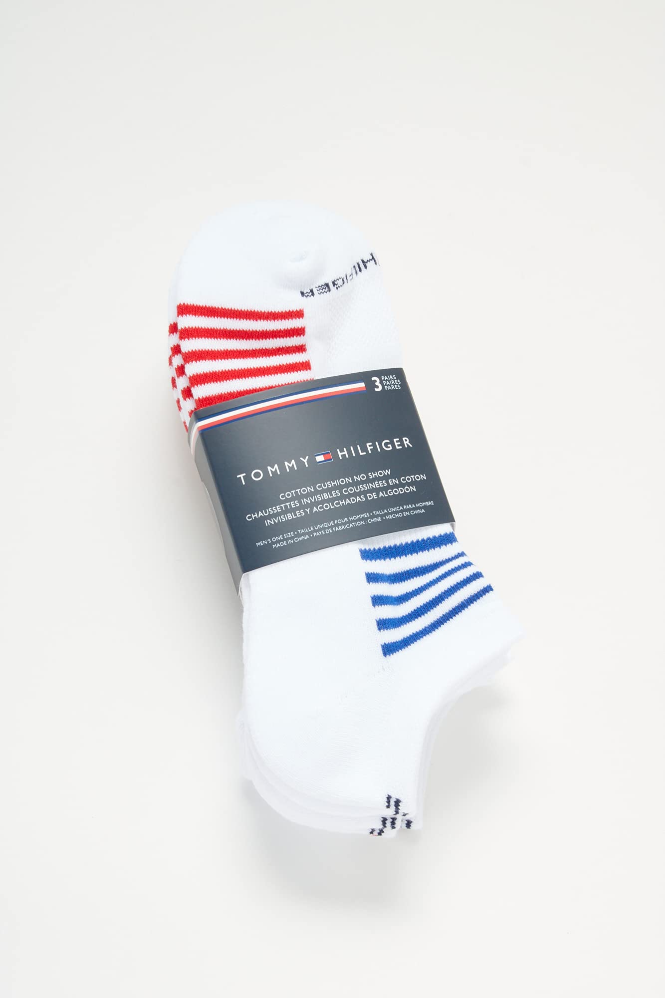 Tommy Hilfiger Men's Low Cut No Show Socks 3-Pack - Lightweight Cushioned Athletic Socks for Casual & Sports (Size 7-12) | Perfect for Running, Gym & Everyday Wear