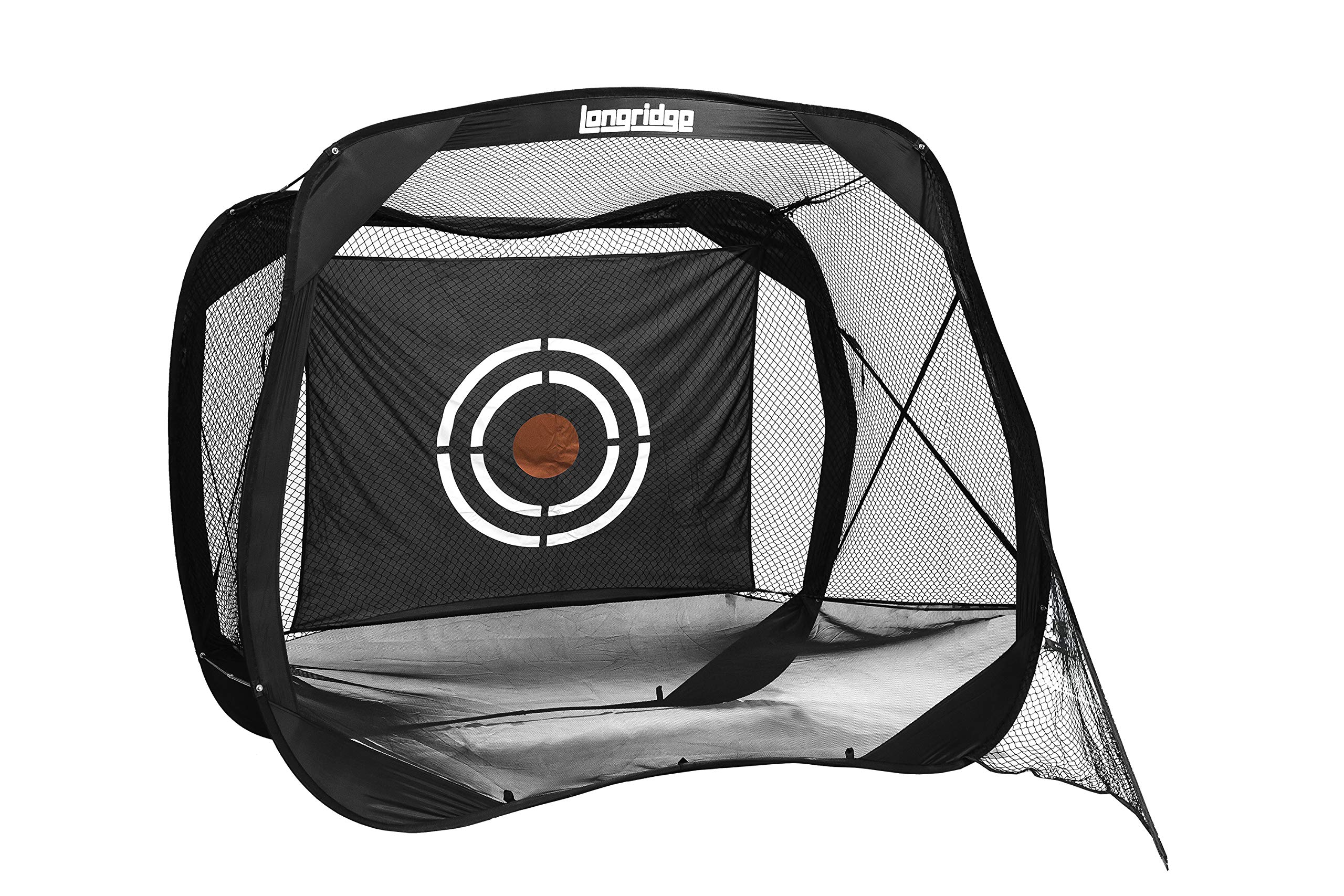 LONGRIDGE Unisex QUAD DRIVING NET - Black One Size Golf Training Aid | Perfect for Driving Range Practice & Backyard Golf Drills