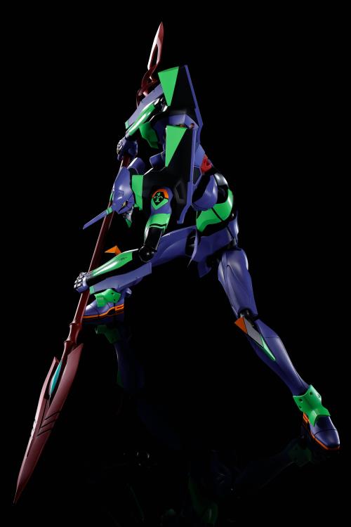 Bandai Dynaction Evangelion Unit-01 with Spear of Cassius Action Figure - Rebuild of Evangelion 3.0+1.0 Renewal Color Edition | Collectible Anime Model for Display & Gifts