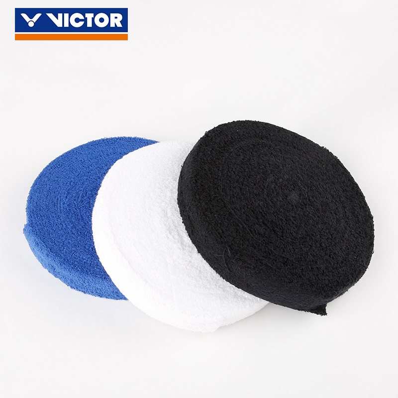 Victor GR338 Thick Towel Grip - Premium Badminton & Tennis Racket Handle Overgrip for Enhanced Sweat Absorption & Comfort - Perfect for Sports, Training & Professional Matches