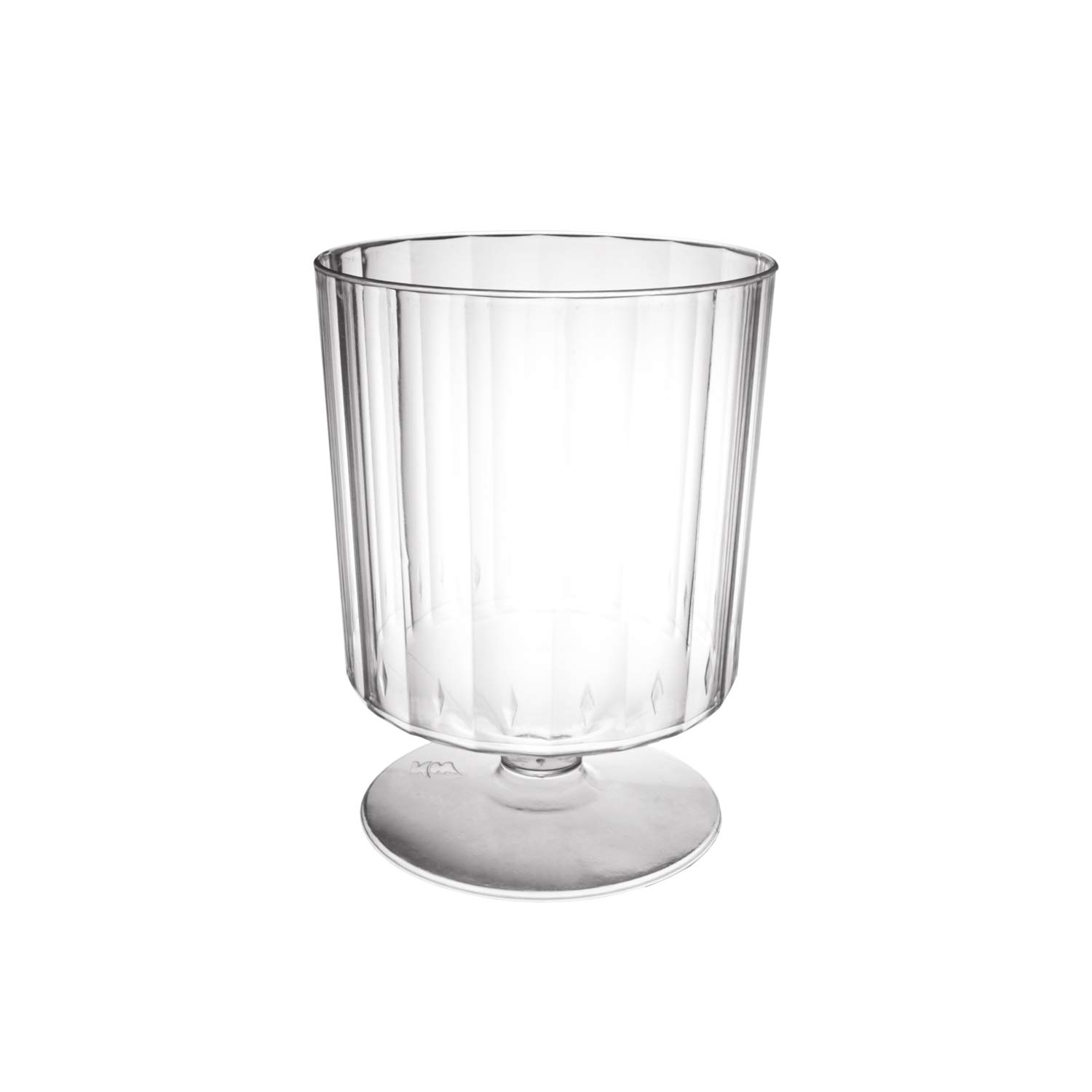 Elegant Plastic Wine Stem Glasses - 8 oz Clear Disposable Cups for Parties, Weddings & Events (Case of 240) - Perfect for Cocktail Receptions, Banquets & Upscale Gatherings