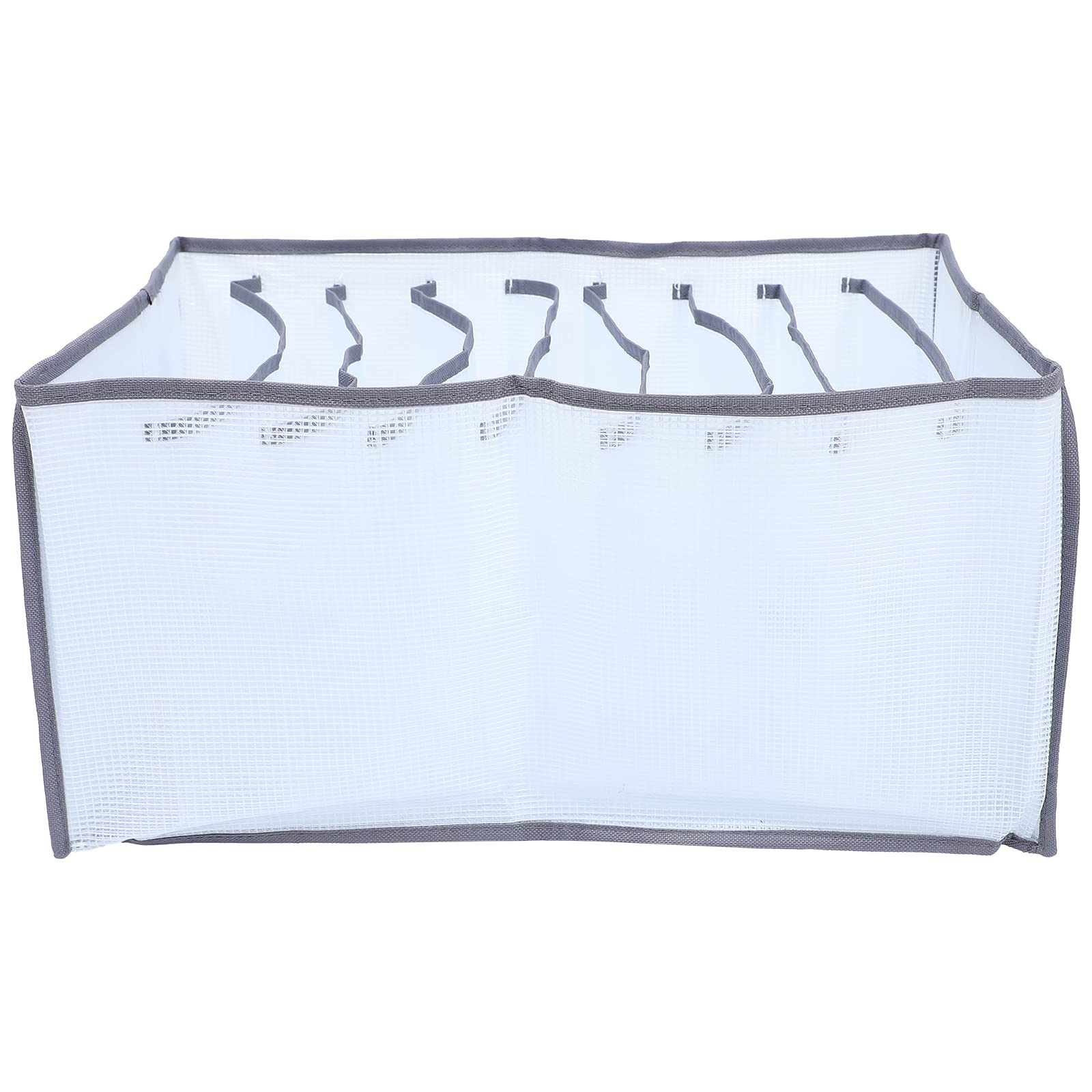 Angoily Washable Multi-Grids Divider Box - Wardrobe & Drawer Clothes Organizer for T-Shirts, Socks, Underwear - Perfect for Bedroom, Closet & Travel Storage Organization
