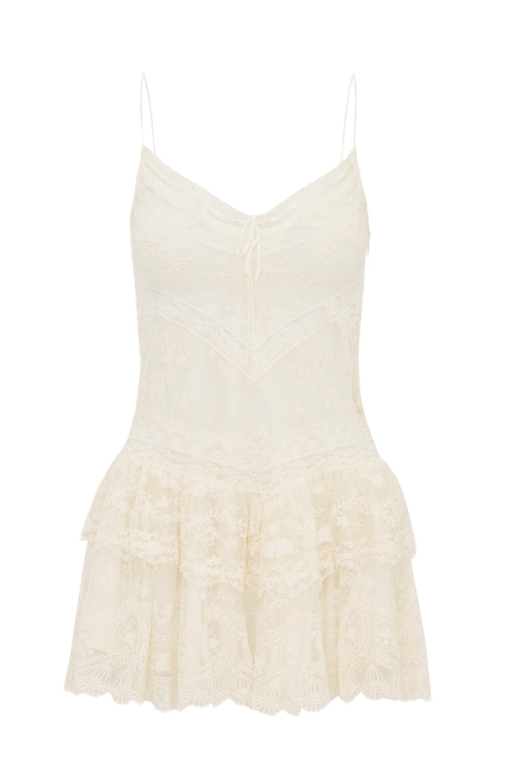 Beauval Lace Mini Dress for Women - Elegant Short Sleeve Party Cocktail Dress | Perfect for Weddings, Date Nights & Special Occasions