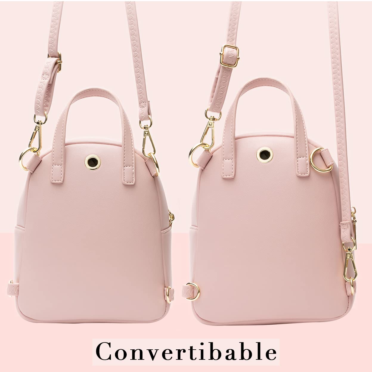 Mini Leather Backpack Purse for Women - Small Cute Shoulder Bag Handbag | Perfect for Travel, Work, School & Daily Use