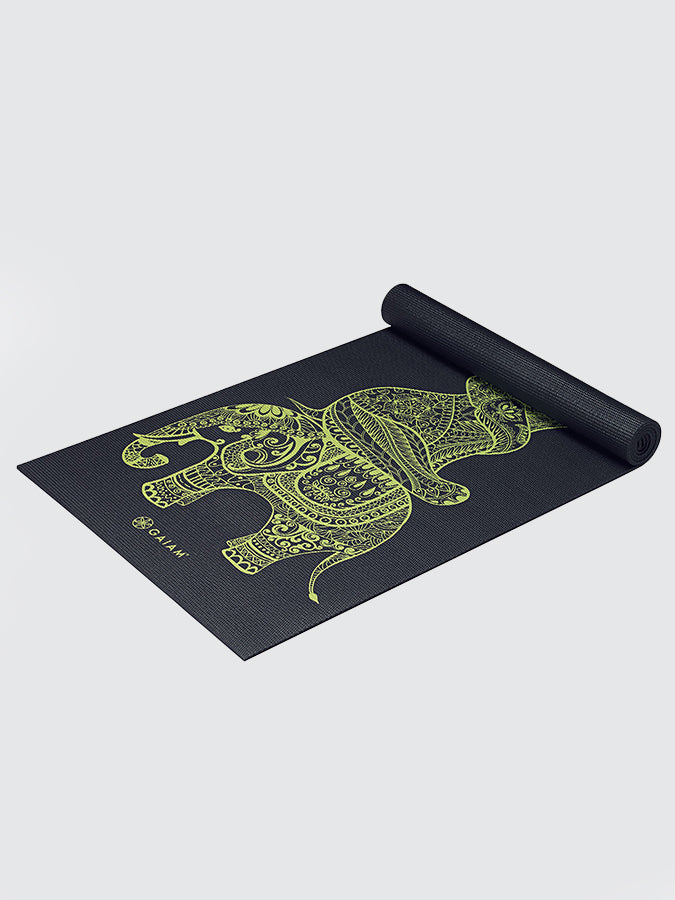Gaiam Premium Tribal Wisdom Yoga Mat 6mm - Non-Slip Eco-Friendly Exercise Mat for Yoga, Pilates & Home Workouts - Perfect for Studios, Gyms & Outdoor Use