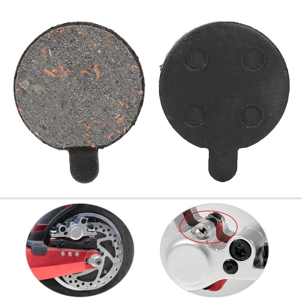 4 Pairs Bicycle Disc Brake Pads - Red Copper Semi-Metallic Brake Pads for Mountain Bikes, Road Bikes & Electric Scooters | Durable Replacement Brake Pads for Smooth Stopping Power | Perfect for Commuting, Off-Road & Urban Riding
