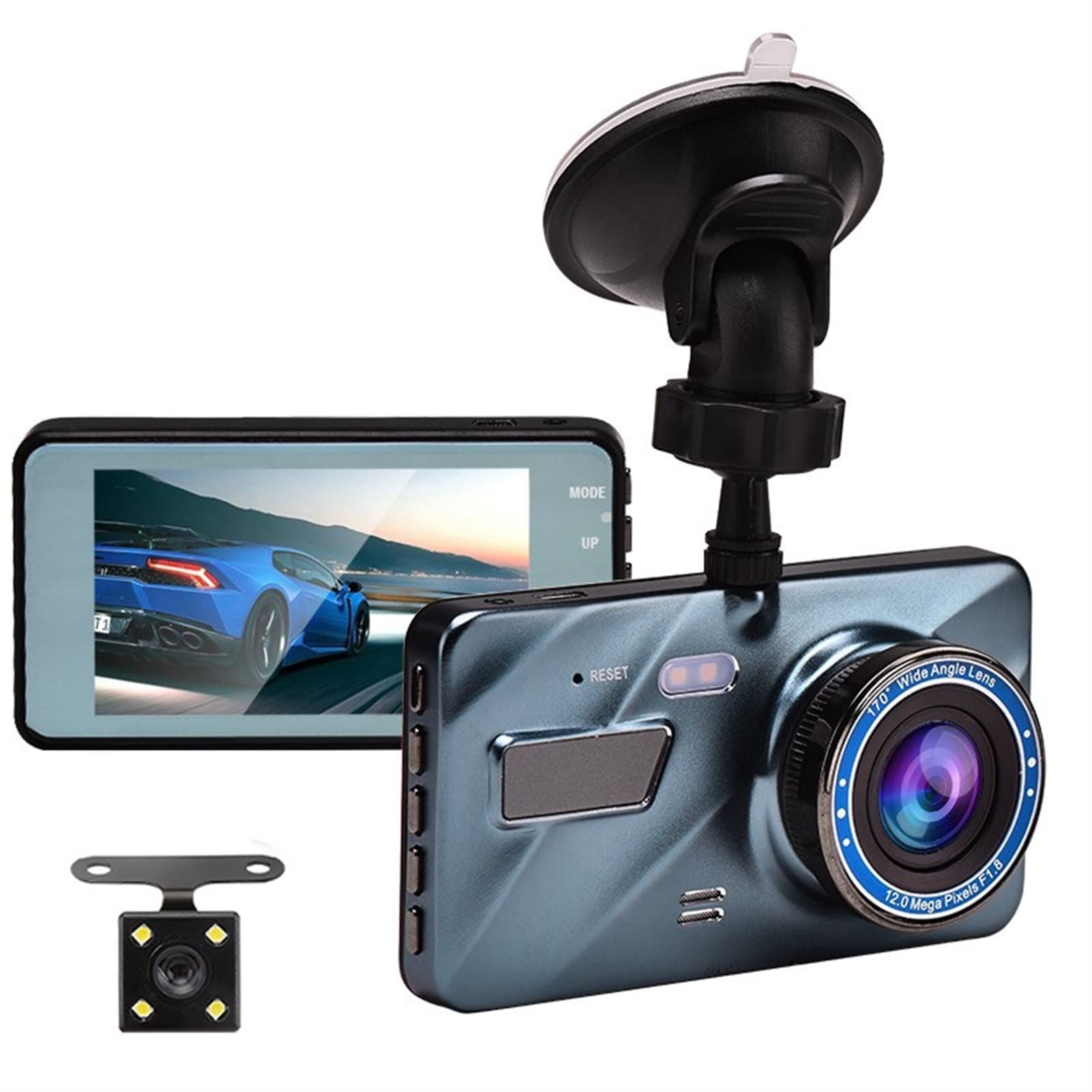 YXHS 1080P HD Dash Cam with Night Vision - 170° Wide Angle Car Driving Recorder, Aluminum Alloy DVR Camera for Cars - Perfect for Road Trips, Commuting & Security Monitoring
