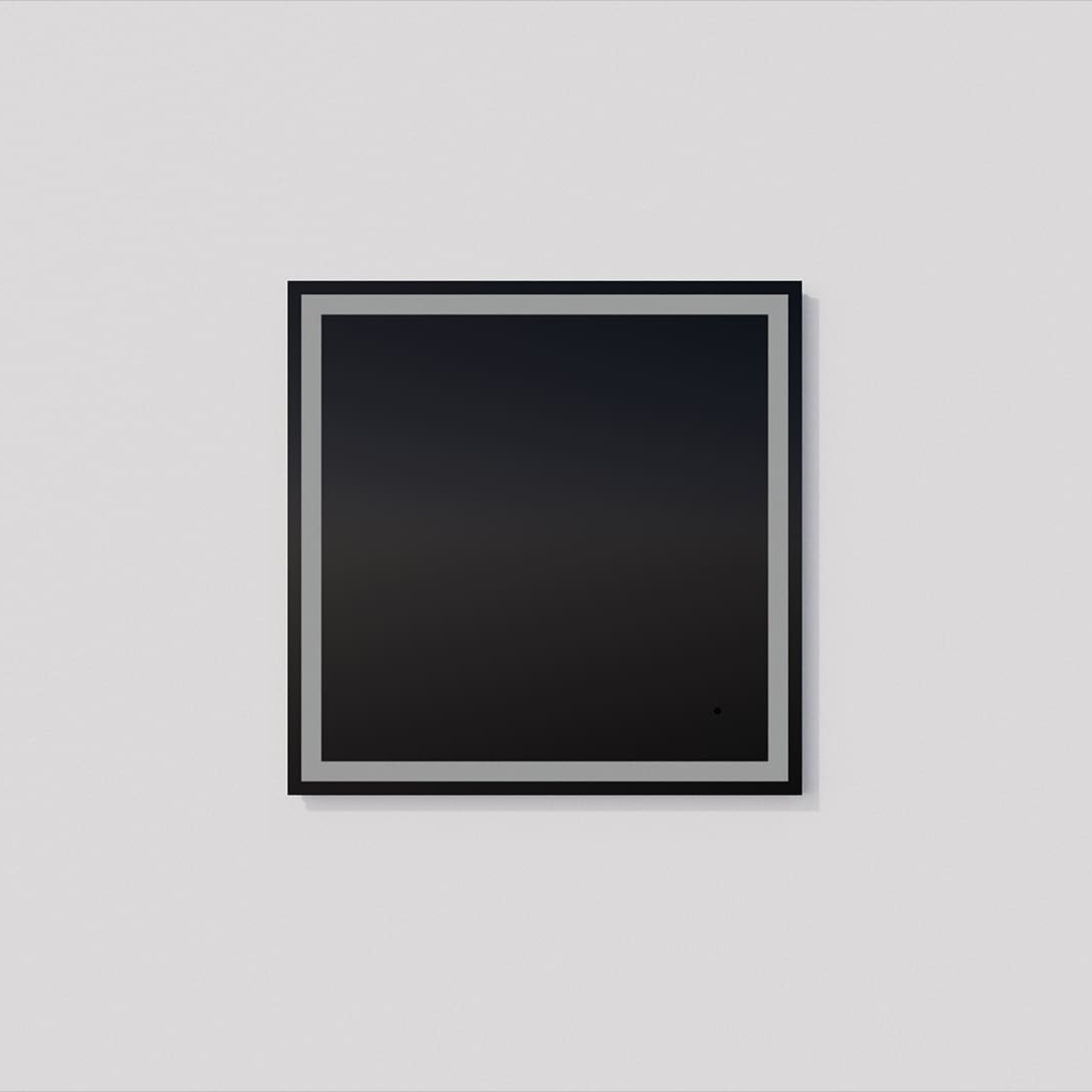 36x36 Inch Square LED Lighted Bathroom Mirror with Oxygen 3 1503 0 MIMIC Technology - Perfect for Vanity, Makeup, Shaving & Home Decor