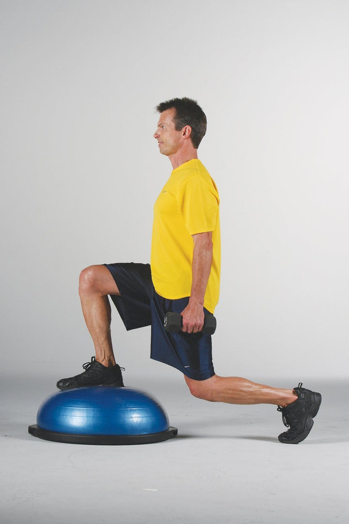 Bosu Home Balance Trainer - 65cm Blue Exercise Ball for Core Strength & Stability Training | Perfect for Yoga, Pilates, Home Gym Workouts